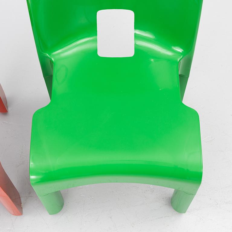 Joe Colombo, Chairs, a pair, "Universal", Kartell, second half of the 20th century.