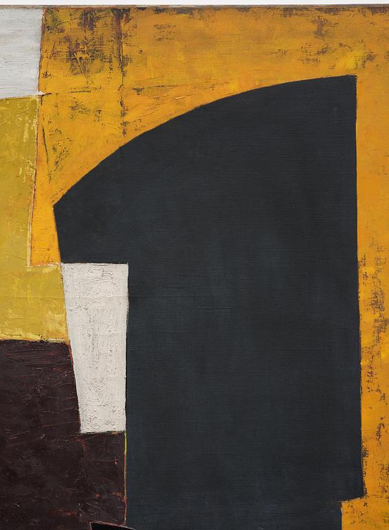 Adrian Heath, "Composition: Yellow, Black and Pink".