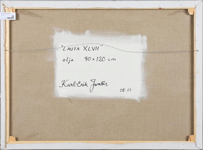 KARL-ERIK JAMTÅS, olja på duk, sign o dat 08:11 a tergo.