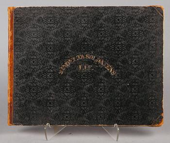 BOK, "Indelta soldatens lif", av Gustaf Nyblaeus, Stockholm 1866.