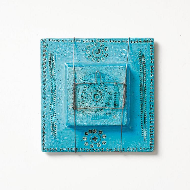 Rut Bryk, a stoneware relief/dish, Finland ca 1960.