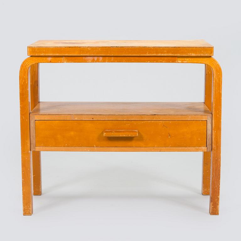 Alvar Aalto, bord / sidobord, modell 87, för O.Y. Huonekalu- ja Rakennustyötehdas A.B. tidigt 1950-tal.