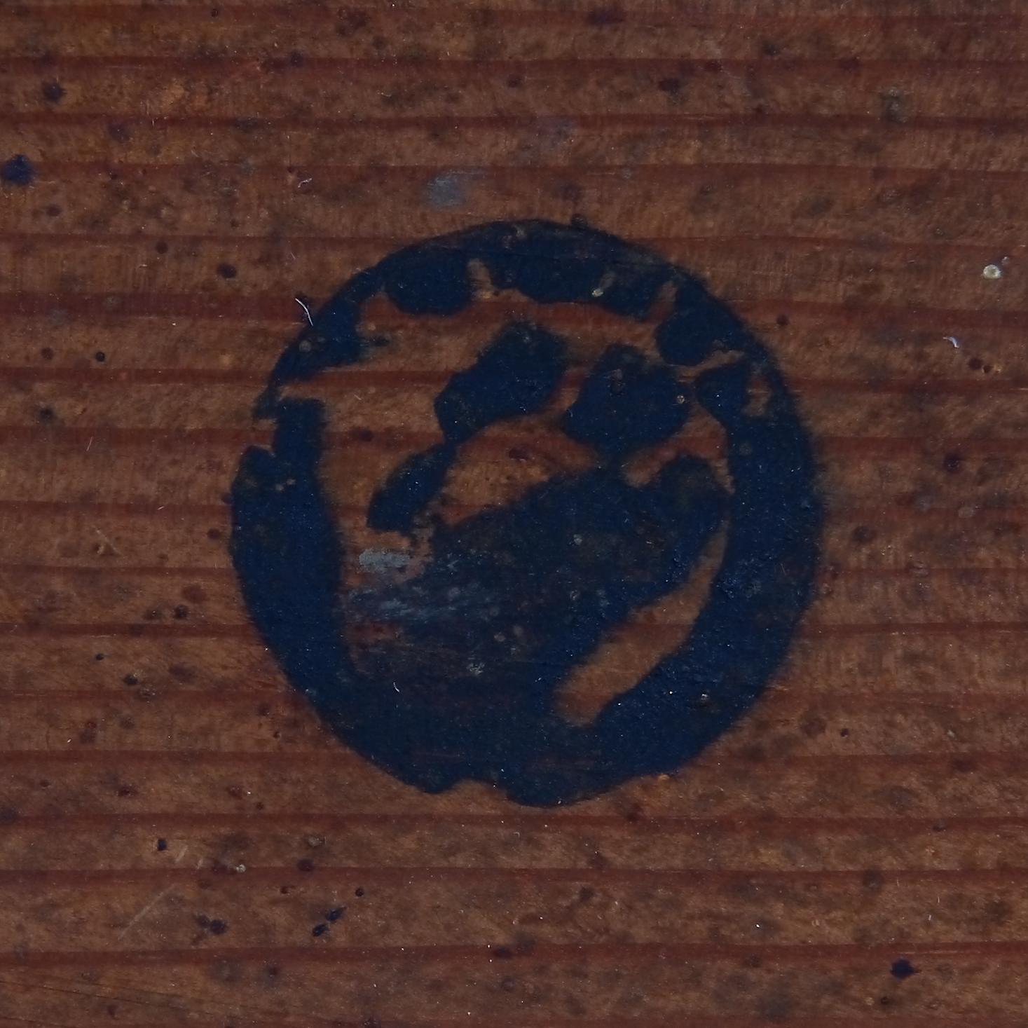 SPEGEL, sengustaviansk, stämplad troligen med Jönköpings hallstämpel, tidigt 1800-tal.