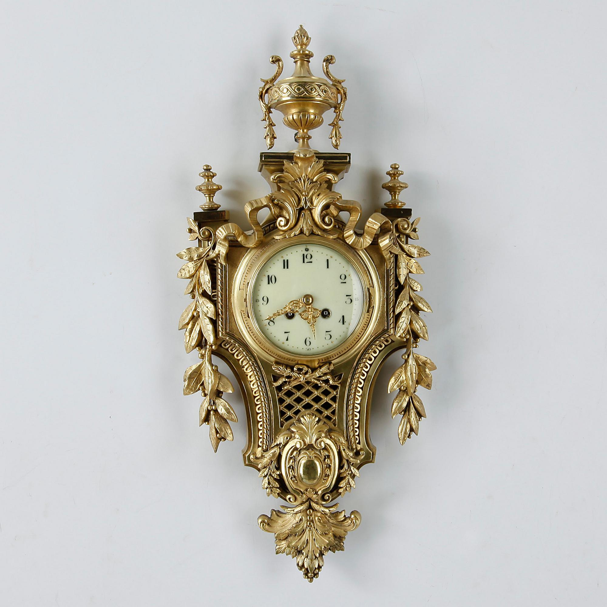 VÄGGPENDYL, Louis XVI-stil, Japy & Frérès, Frankrike. 1900-tal.