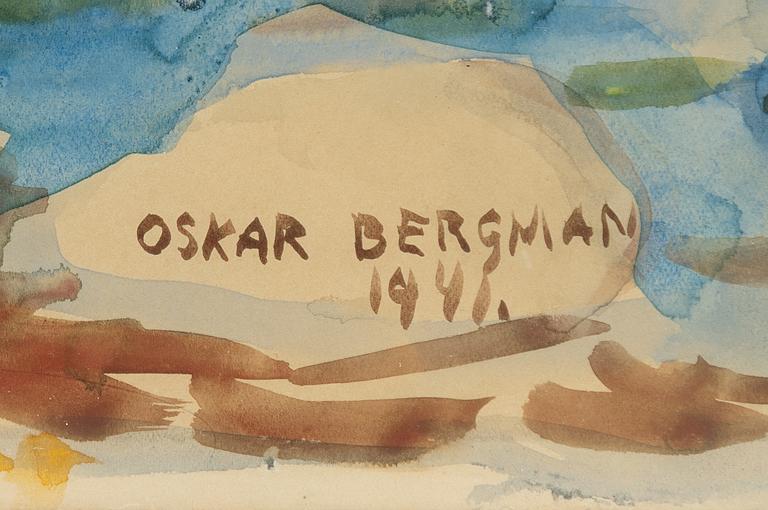 Oskar Bergman, Coastal landscape.