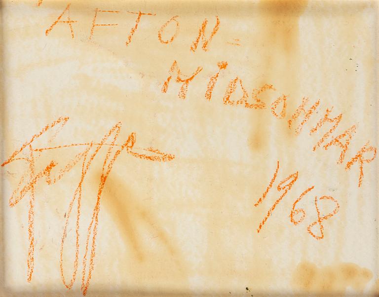 EDDIE FIGGE, mixed media, signed and dated 1968.