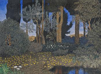 532. Oskar Bergman, Grove in Fiesole, Italy.