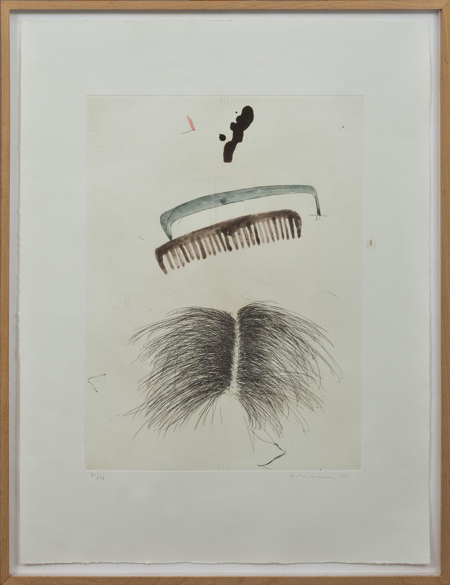 LENNART ASCHENBRENNER, färgetsning, sign, dat -97 och numr 21/48.