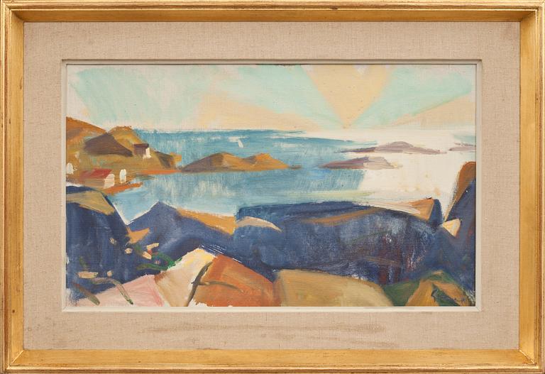 CARL GUNNE, olja på duk. Signerad.