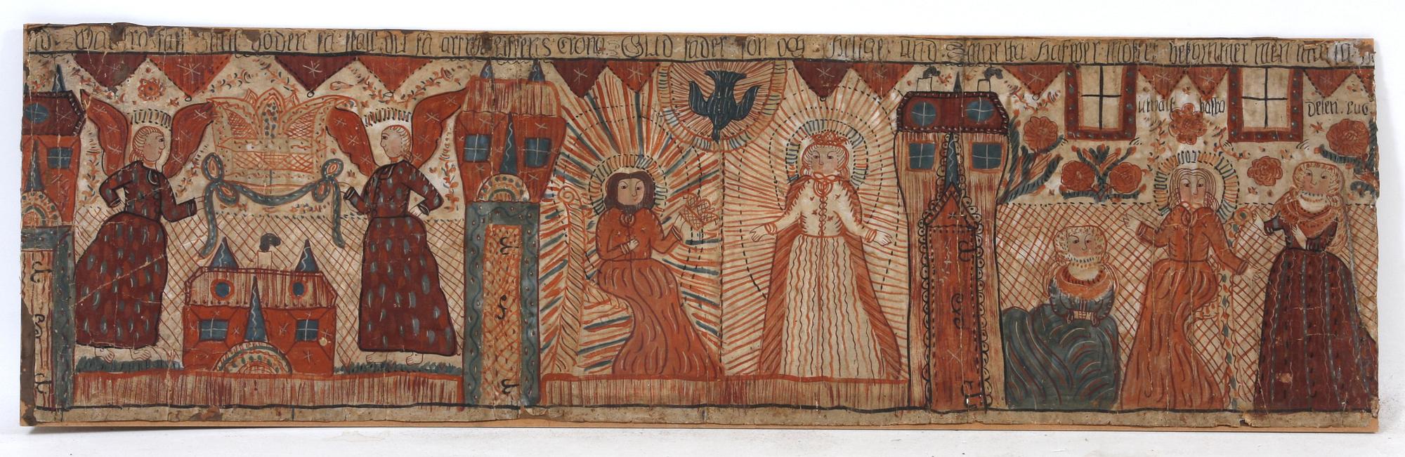 BONADSMÅLNING, allmoge, 1700-/1800-tal.