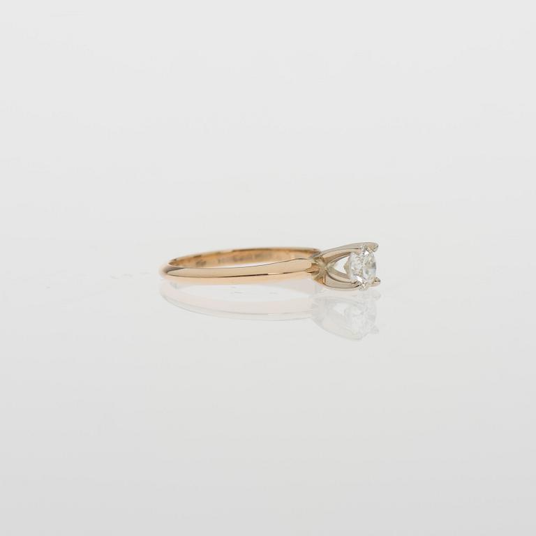 RING, briljantslipad diamant, 14K guld.