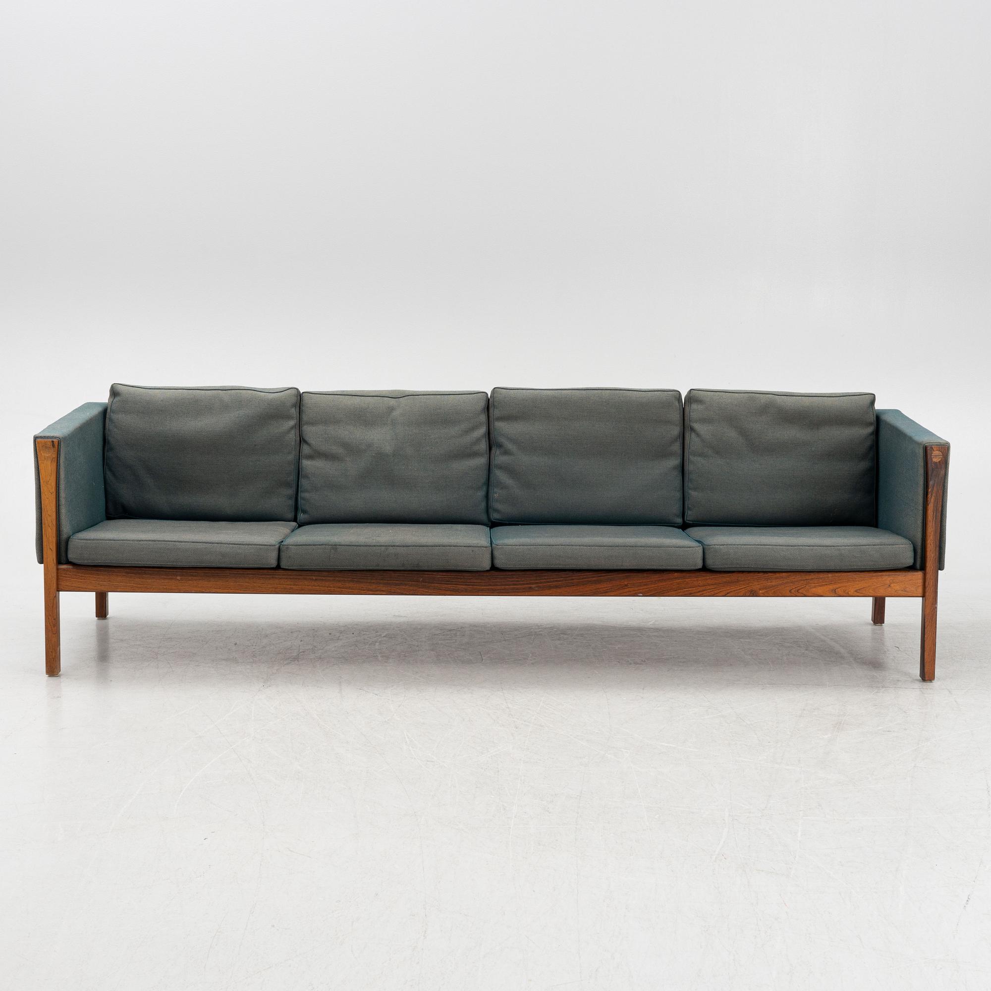 Hans J. Wegner, a model AP62/4 sofa and model AP62/1 armchiar,