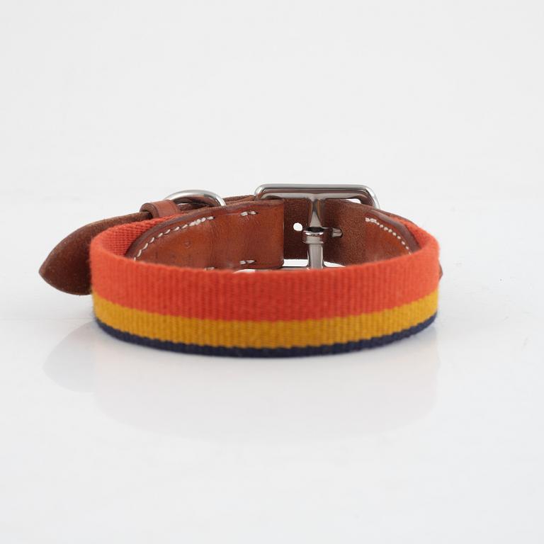 Hermès, "hundhalsband samt koppel. Rocabar III dog collar + leash".