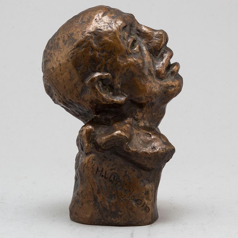 HELGE HÖGBOM, sculpture, bronze, brown patina, signed H.W.Högbom and with foundry mark AB Malmö butiksmontering.