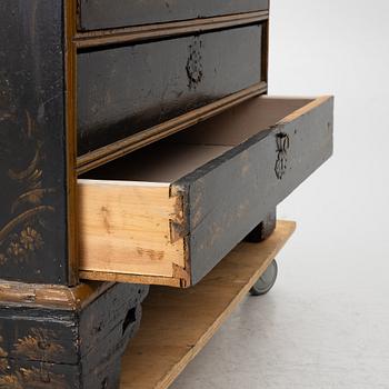 A writing cabinet, Norway, 18th/19th Century.