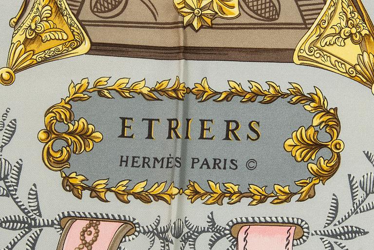 Hermès, "Etriers", scarf.