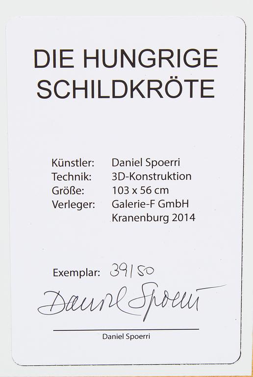 DANIEL SPOERRI, 3D-Konstruktion/multipel, 2014, a tergo signerad Daniel Spoerri och numrerad 39/50.