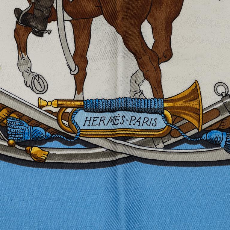 Hermès, scarf, "Marine et Cavalerie".
