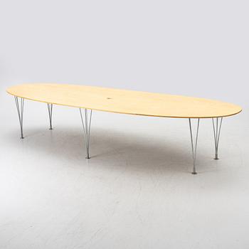 Bruno Mathsson, & Piet Hein, a 'Superellips'  dining table, Mathsson Internationl, Sweden,