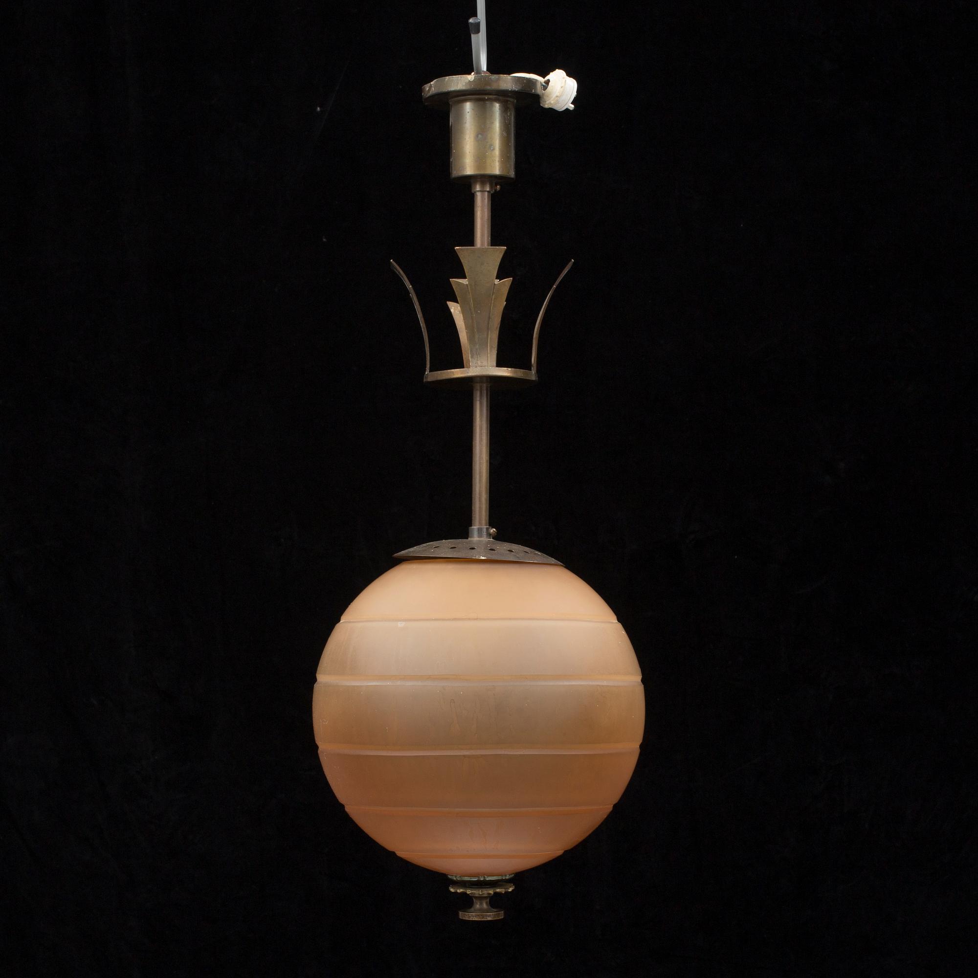 TAKLAMPA, Art Deco, 1920-/30-tal.