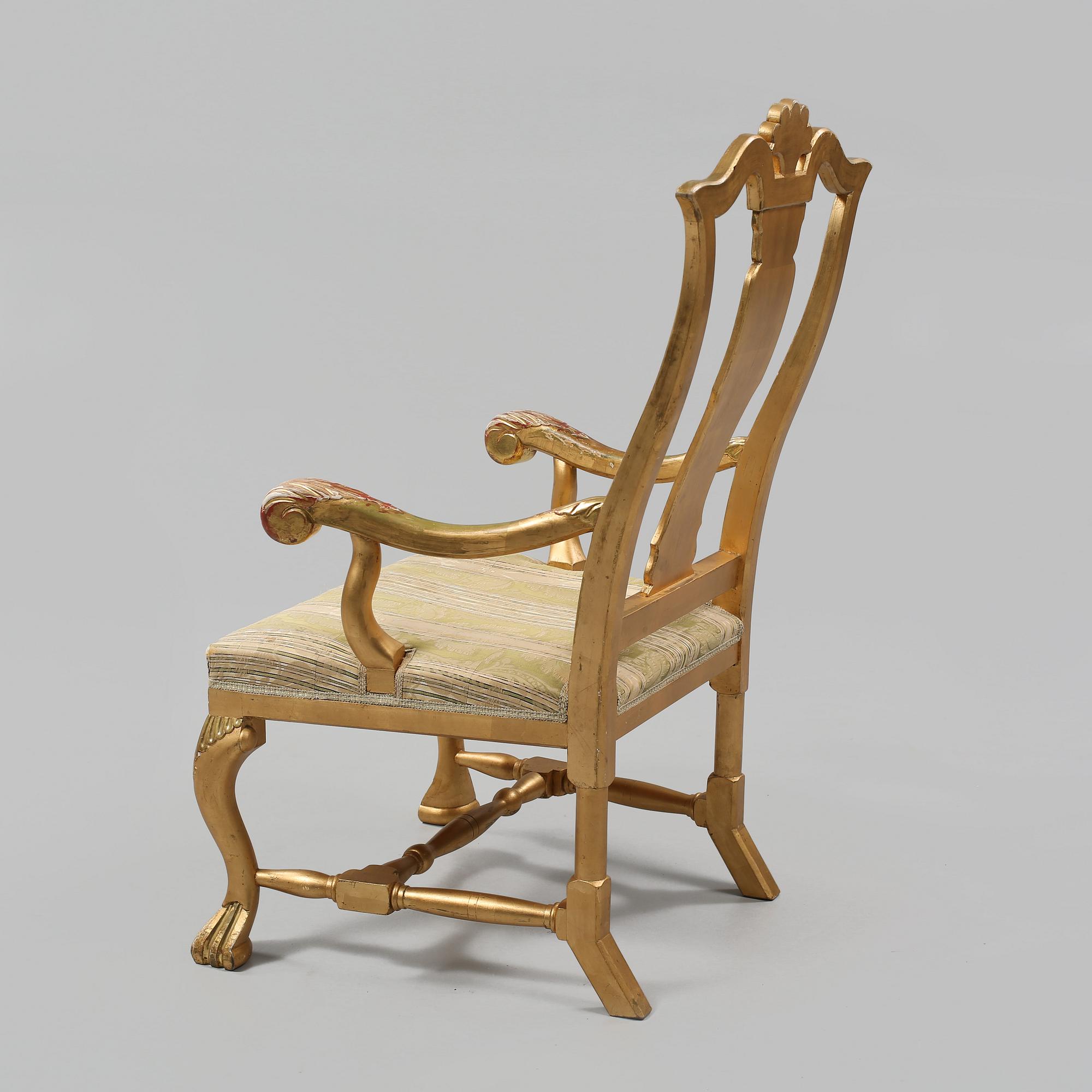 KARMSTOL, barockstil, 1900-tal.