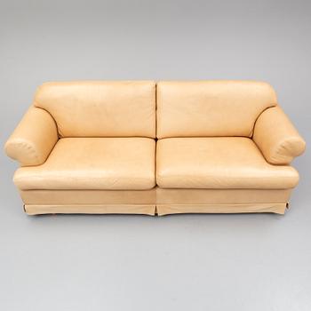 A leather covered sofa from Dux, second half of the 20th Century.