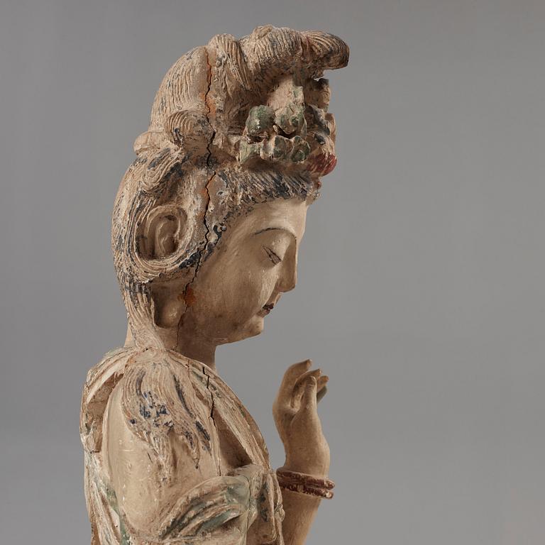 GUANYIN, trä. Ming dynastin (1368-1644).