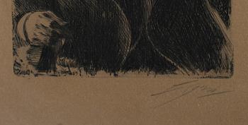 ANDERS ZORN, etsning, signerad.