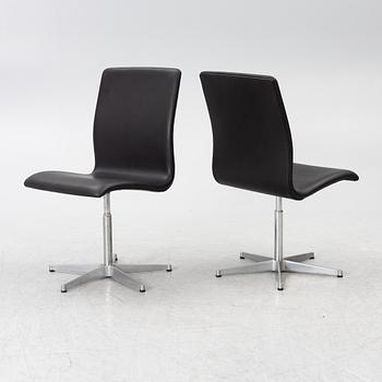 Arne Jacobsen, Stolar 4 st. "Oxford Chair", Fritz Hansen, Danmark.