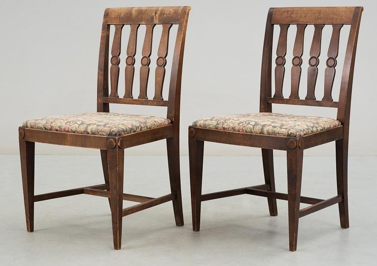 STOLAR, ett par, "Krontorp", Nordiska Komapniet, St. Petersburg - Moskva, 1900-talets början.