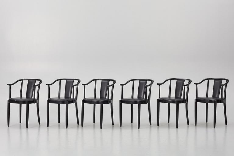 Peter Celsing, karmstolar, 6 st. modell 1514, Gemla Diö, 1994.