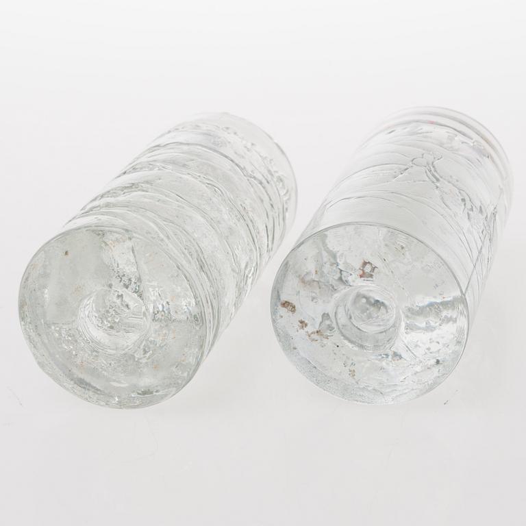 TIMO SARPANEVA, A set of six glass candleholders of the Arkipelago-series for Iittala.