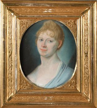 OKÄND KONSTNÄR, pastell, ej signerad, 1800-tal.