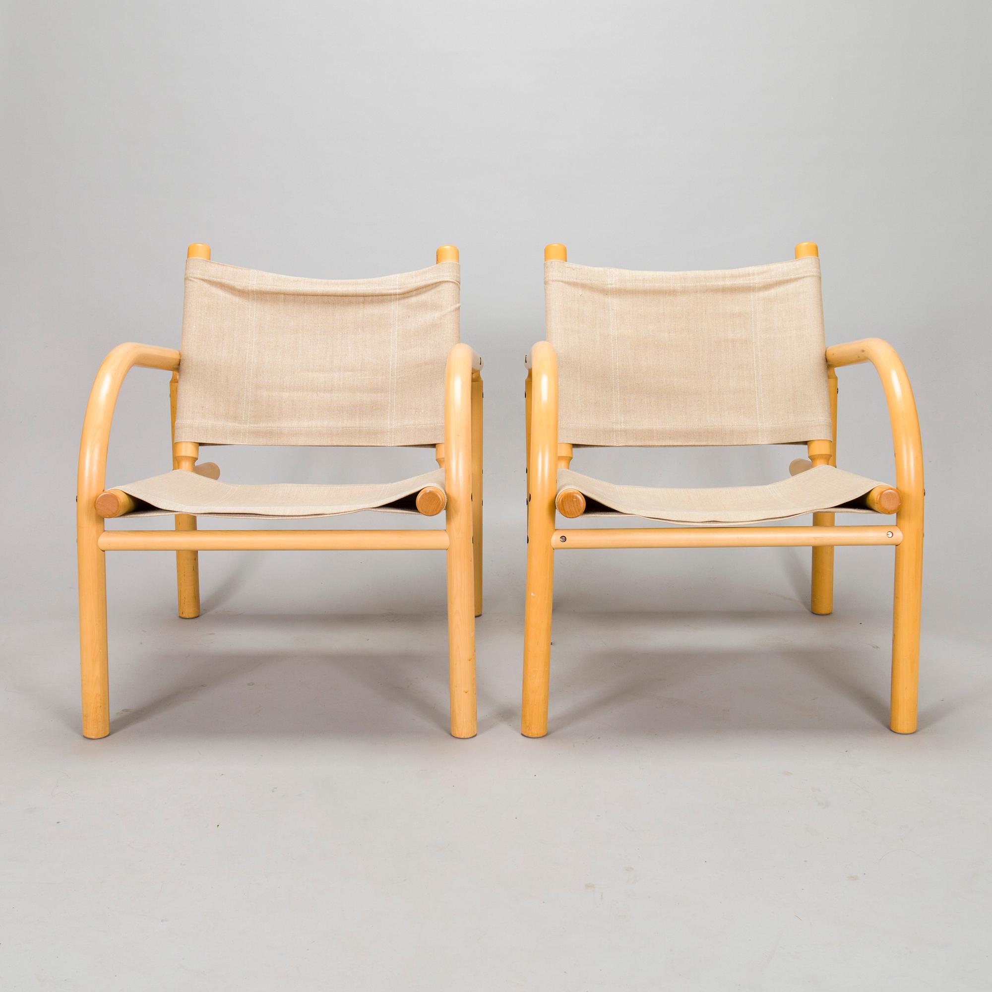 Ben af Schultén, fåtöljer, ett par, modell 411, Artek 1900-talets slut.