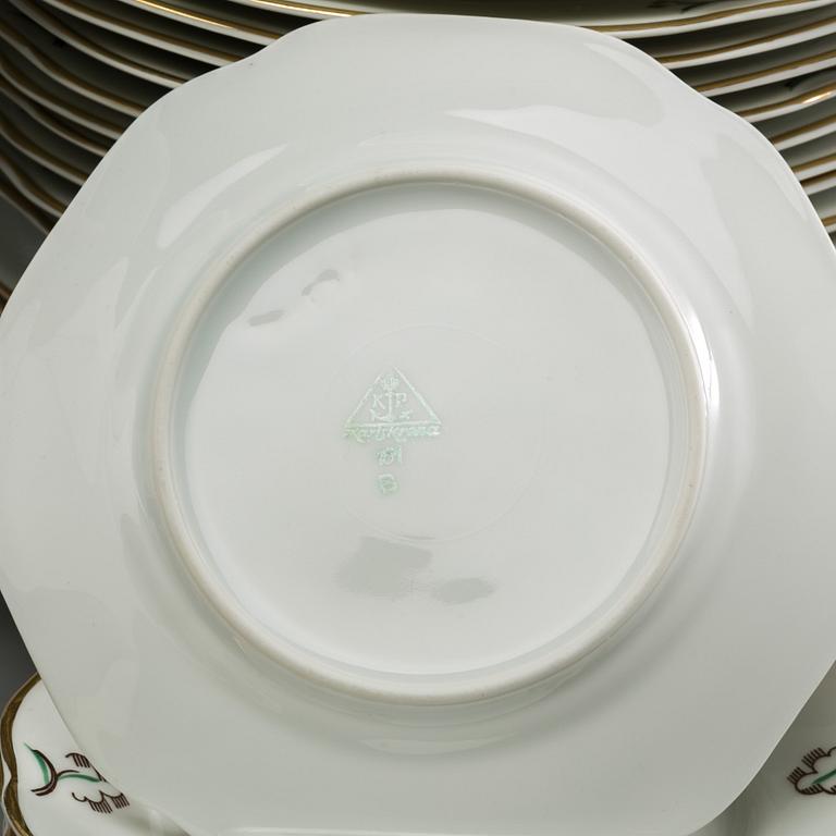 SERVIS, ca 50 delar, porslin, Karlskrona.