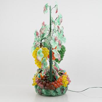 Bordslampa, glas, Murano, Italien, 1900-talets andra hälft.