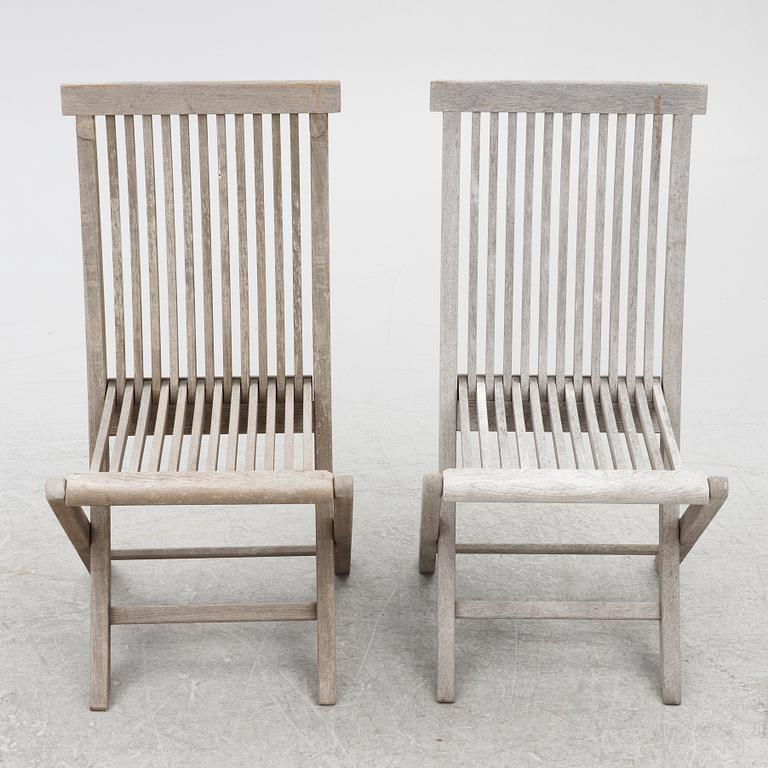 A Gunilla Norin garden set, 'Viken' by Berga Form, Sweden, 1990's/early 2000's.