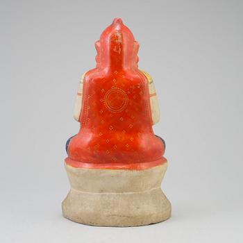 An alabaster sculpture of a deity, India, 20th Century.