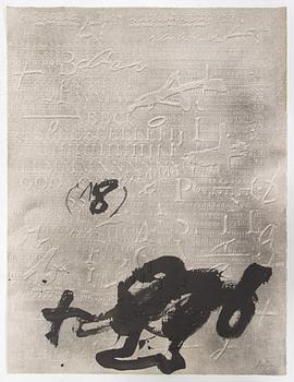 Antoni Tàpies, Mapp med etsningar och färglitografier, 5 st.