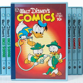 Carl Barks library, 30 volymer, Walt Disney, Another Rainbow Publishing, USA 1980-tal.