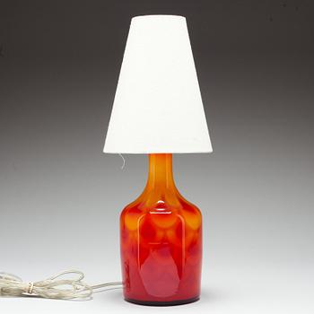 BORDSLAMPA, Elme Glasbruk, 1960-tal.