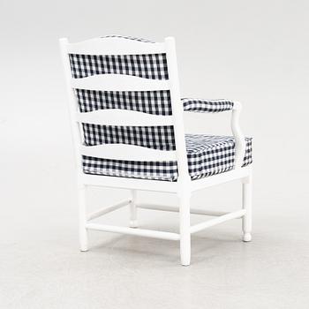 A Gustavian style armchair, 'Medevi brunn' from IKEAs 18th Century series, 1990's.