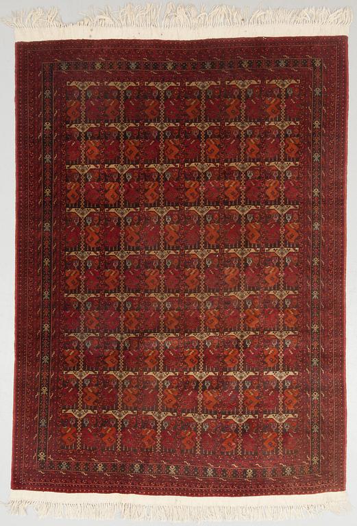 MATTA, old/semiantik, Beshir, ca 290(+7 cm slätväv/kortsida) x 209 cm.