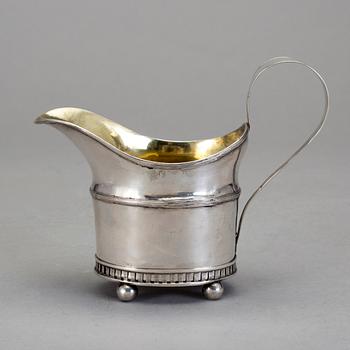 GRÄDDKANNA, silver, Arvid Vernström, Eksjö, 1816. Tot vikt ca 112 gram.