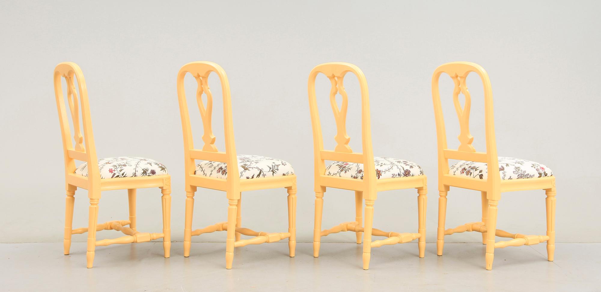 STOLAR, 4st, "Hallunda" ur Ikeas 1700-tals serie. 1990-tal.