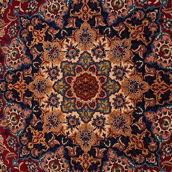 MATTA, old Isfahan, ca 347 x 252 cm (samt kortsidorna med 3 respektive 2,5 cm slätväv).