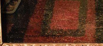 OKÄND KONSTNÄR, olja, sign. Samuel Baldwin, dat 1860.