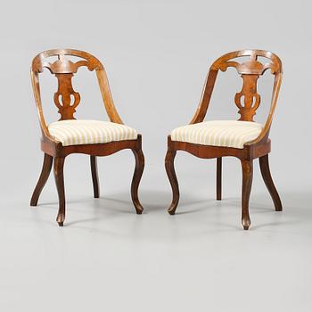STOLAR, ett par, s.k Göteborgsstolar, sent 1800-tal.