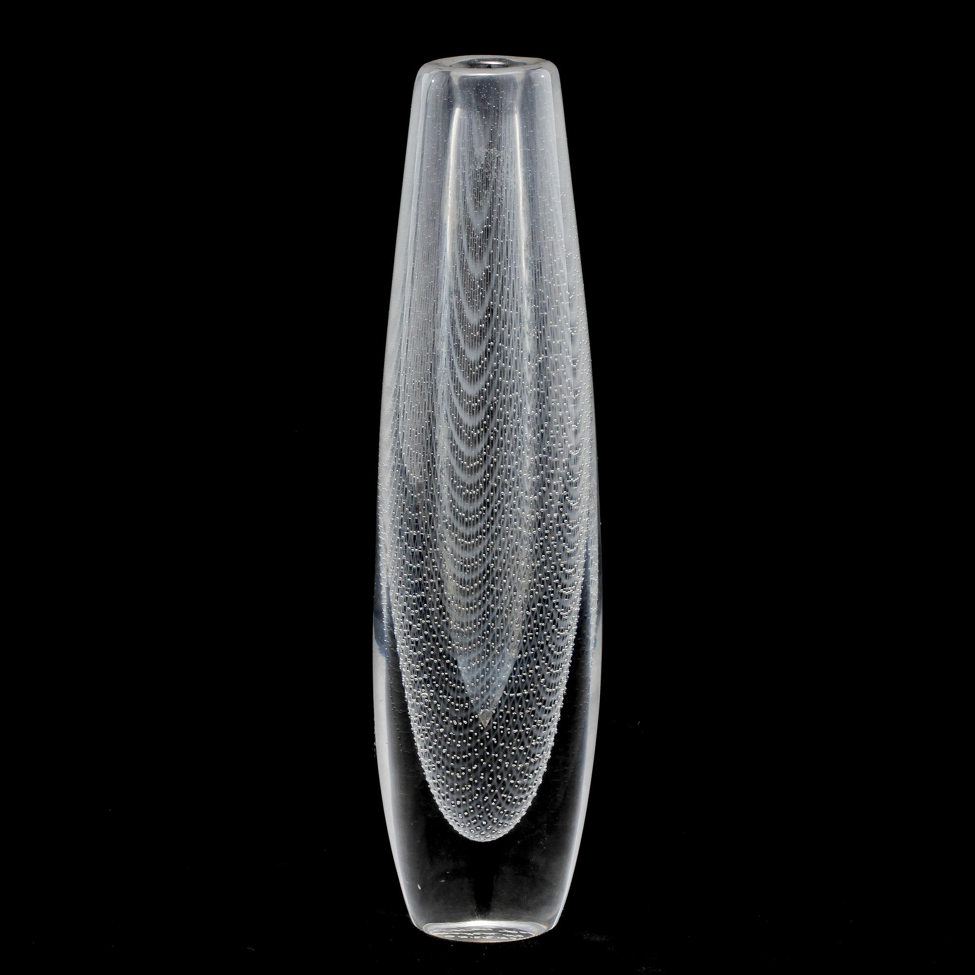 VAS, glas, "Kraka", Sven Palmqvist, Orrefors, 1900-talets andra hälft.
