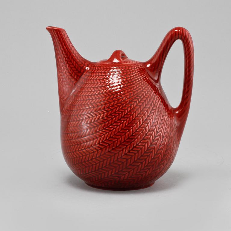 TEKANNA, porslin, "Blå Eld", Hertha Bengtsson, Rörstrand, 1951-1971.